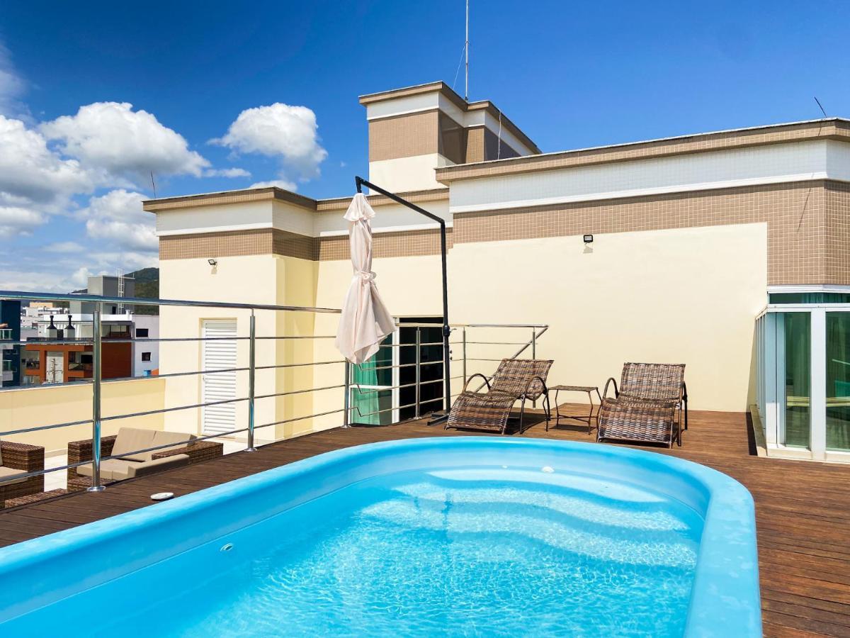 Infinito - Cobertura Frente Mar Com Piscina Governador Celso Ramos Exterior foto